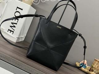 A657V25X01 ロエベ バッグ スーパーコピー LOEWE パズルフォルド トート ミニ（シャイニーカーフ） ショルダーバッグ ブラック