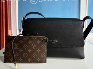 M13148 ルイヴィトン モノグラム バッグ コピー 「LOUIS VUITTON」 25新作 ロウキー・メッセンジャーバッグ レディース ショルダーバッグ ブラック