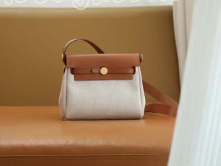 Herbag20-1 エルメス バッグ スーパーコピー 新作 HERMES Herbag Zip 20 Mini エールバッグジップ ミニ ショルダーバッグ 4色可選択