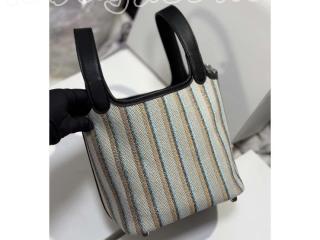 PLock18-4 エルメス バッグ コピー 25新作 HERMES ピコタンロック Picotin Lock 18 柄入り 刺繍 ハンドバッグ 