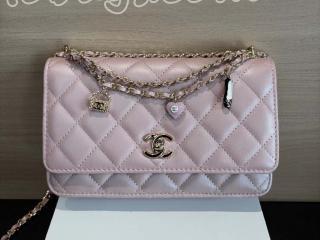 AP4537-2 シャネル バッグ スーパーコピー CHANEL 25春夏 プレコレクション チェーンウォレット パーリー ラムスキン レディース ショルダーバッグ