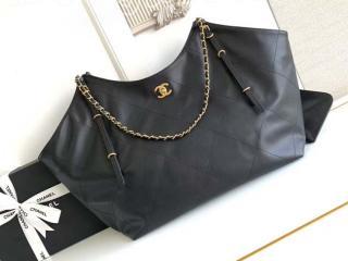 AS5463-B20565-94305 シャネル バッグ コピー CHANEL 25春夏 マキシ ショッピング バッグ カーフスキン レディース ショルダーバッグ