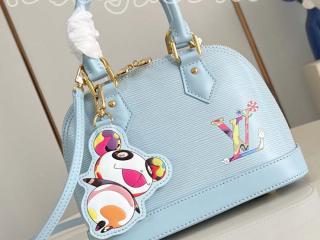 M14197 ルイヴィトン エピ バッグ コピー 「LOUIS VUITTON」 25新作 LV × TM アルマ BB レディース ショルダーバッグ ウォッシュドブルー