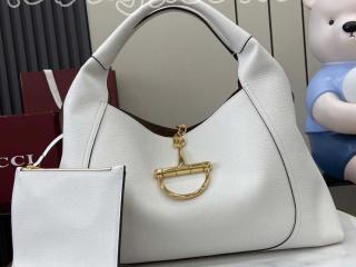 ‎837466-4 グッチ バッグ コピー 25新作 GUCCI 〔グッチ ソフトビット〕マキシ レディース ショルダーバッグ 4色可選択 ホワイト