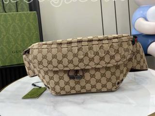 804262 FADUK 9853 グッチ バッグ スーパーコピー GUCCI 25新作 GGキャンバス ラージ ベルトバッグ メンズ ボディバッグ