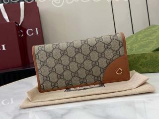 821802 FAD6L 9758 グッチ 長財布 スーパーコピー GUCCI 25新作 〔GGエンブレム〕コンチネンタルウォレット レディース 二つ折り財布