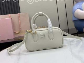 5BP088-1 ミュウミュウ バッグ スーパーコピー 25新作 MIUMIU アルカディ レザー ミニバッグ レディース ショルダーバッグ
