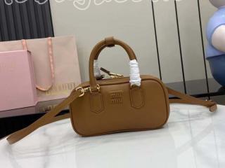 5BP088-3 ミュウミュウ バッグ スーパーコピー 25新作 MIUMIU アルカディ レザー ミニバッグ レディース ショルダーバッグ