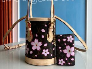 M13417 ルイヴィトン モノグラム バッグ コピー 「LOUIS VUITTON」  25新作 LV × TM ナノ･バケット レディース ショルダーバッグ