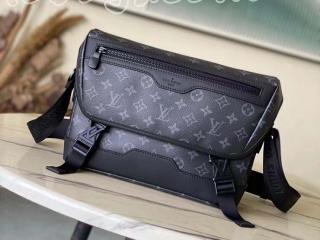 M12517 ルイヴィトン モノグラム･エクリプス バッグ スーパーコピー 「LOUIS VUITTON」 25新作 メッセンジャー･ヴォワヤージュ PM メンズ ショルダーバッグ