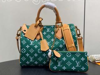 M14077 ルイヴィトン モノグラム バッグ スーパーコピー 「LOUIS VUITTON」 25新作 スピーディ P9 バンドリエール 30 レディース ショルダーバッグ グリーン