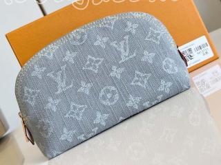 M13751 ルイヴィトン モノグラム･デニム バッグ スーパーコピー 「LOUIS VUITTON」 25新作 ポシェット･コスメティック PM レディース ポーチ