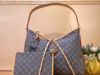 M13289 ルイヴィトン モノグラム･デニム バッグ コピー 「LOUIS VUITTON」 25新作 キャリーオール MM レディース ショルダーバッグ