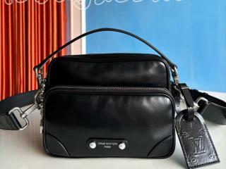M13987 ルイヴィトン バッグ コピー 「LOUIS VUITTON」 25新作 ナイル メンズ ショルダーバッグ カーフレザー ブラック
