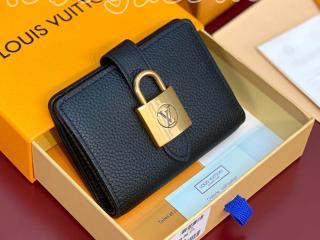 M12408 ルイヴィトン 財布 コピー 「LOUIS VUITTON」 25新作 ポルトフォイユ･ロウキー･コンパクト レディース 二つ折り財布 ブラック