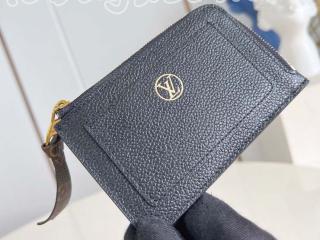 M14550 ルイヴィトン 財布 コピー 「LOUIS VUITTON」 25新作 カードケース ポルト カルト･ロウキー レディース ラウンドファスナー財布 ブラック