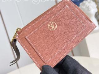 M14551 ルイヴィトン 財布 スーパーコピー 「LOUIS VUITTON」 25新作 カードケース ポルト カルト･ロウキー レディース ラウンドファスナー財布 コニャック