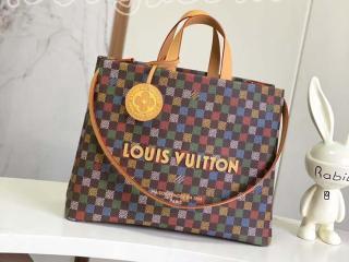 N00192 ルイヴィトン ダミエ バッグ コピー 「LOUIS VUITTON」 25新作 ショッパー･トート MM レディース トートバッグ