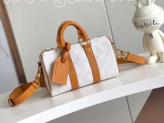 M15076 ルイヴィトン モノグラム･ヘリテージ バッグ コピー 「LOUIS VUITTON」 25新作 キーポル･バンドリエール 25 メンズ ショルダーバッグ オフホワイト