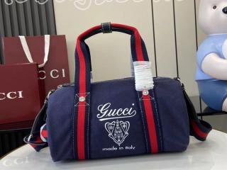 816865 FAD78 4044 グッチ バッグ スーパーコピー 25新作 GUCCI プリント キャンバス スモール ダッフルバッグ メンズ ショルダーバッグ