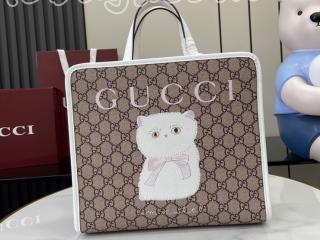 605614 FAEGT 8799 グッチ バッグ スーパーコピー 25新作 GUCCI 〔チルドレンズ〕GG プリント トートバッグ レディースバッグ