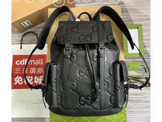 625770 AABZF 1000 グッチ バッグ スーパーコピー 25新作 GUCCI ジャンボ GG ラージ バックパック レザー ブラック メンズバッグ