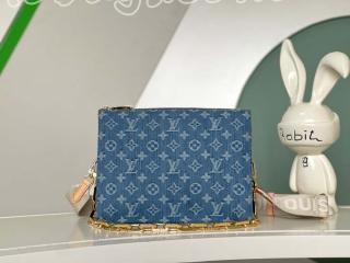 M24564 ルイヴィトン モノグラム･デニム バッグ スーパーコピー 「LOUIS VUITTON」 25新作 LV リミックス クッサン PM レディース ショルダーバッグ