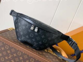 M46035 ルイヴィトン モノグラム･エクリプス バッグ コピー 「LOUIS VUITTON」 25新作 ディスカバリー･バムバッグ PM メンズ ショルダーバッグ