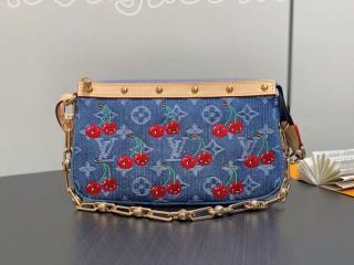 M13994 ルイヴィトン モノグラム･デニム バッグ スーパーコピー 「LOUIS VUITTON」 25新作 LV × TM ポシェット･アクセソワール レディース ショルダーバッグ