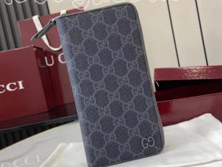 822051 FACQC 1048 グッチ 長財布 コピー 25新作 GUCCI バイカラー ジップアラウンドウォレット メンズ ラウンドファスナー財布