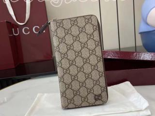822051 FACQC 9773 グッチ 長財布 スーパーコピー 25新作 GUCCI バイカラー ジップアラウンドウォレット メンズ ラウンドファスナー財布