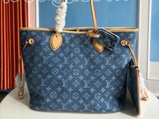 M13192 ルイヴィトン モノグラム･デニム バッグ コピー ｢LOUIS VUITTON｣ 25新作 ネヴァーフル MM レディース トートバッグ