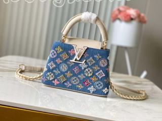 M12947 ルイヴィトン デニム バッグ コピー ｢LOUIS VUITTON｣ 25新作 カプシーヌ MINI レディース ショルダーバッグ