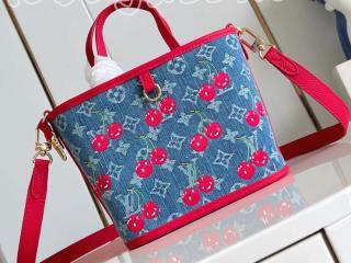 M14997 ルイヴィトン デニム バッグ スーパーコピー ｢LOUIS VUITTON｣ 25新作 LV × TM ネヴァーフル･インサイドアウト BB レディース トートバッグ