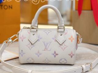 M25591 ルイヴィトン モノグラム・アンプラント バッグ コピー 「LOUIS VUITTON」 25新作 ナノ・スピーディ レディース ショルダーバッグ