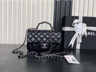 AS5701-1 シャネル バッグ スーパーコピー 25新作 CHANEL トップハンドル ミニ フラップ バッグ レディース ショルダーバッグ