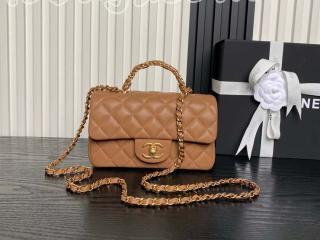 AS5701-4 シャネル バッグ コピー 25新作 CHANEL トップハンドル ミニ フラップ バッグ レディース ショルダーバッグ
