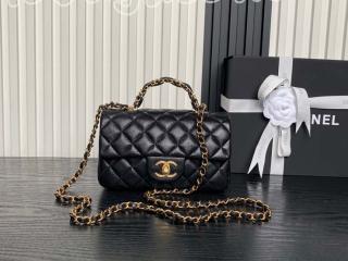 AS5701-7 シャネル バッグ スーパーコピー 25新作 CHANEL トップハンドル ミニ フラップ バッグ レディース ショルダーバッグ