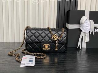 AS5759-4 シャネル バッグ コピー 25新作 CHANEL ミニ フラップ バッグ シャイニー ラムスキン ショルダーバッグ