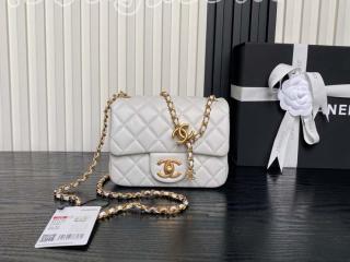 AS5758-3 シャネル バッグ スーパーコピー 25新作 CHANEL ミニ フラップ バッグ シャイニー ラムスキン ショルダーバッグ