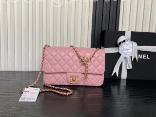 AS5756-1 シャネル バッグ スーパーコピー 25新作 CHANEL フラップ バッグ シャイニー ラムスキン ショルダーバッグ