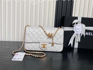 AS5756-3 シャネル バッグ スーパーコピー 25新作 CHANEL フラップ バッグ シャイニー ラムスキン ショルダーバッグ