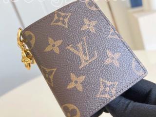 M14613 ルイヴィトン モノグラム 財布 コピー ｢LOUIS VUITTON｣ 25新作 ポケットウォレット･LV チャーム レディース 二つ折り財布