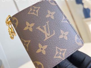 M14628 ルイヴィトン モノグラム 財布 スーパーコピー ｢LOUIS VUITTON｣ 25新作 ポケットウォレット･LV チャーム レディース 二つ折り財布