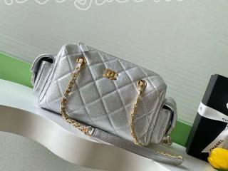 AS5792-1 シャネル バッグ コピー CHANEL 25/26年秋冬 コレクション スモール ボーリング バッグ グレインドカーフスキン レディース ショルダーバッグ