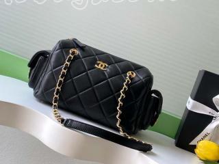 AS5792-4 シャネル バッグ スーパーコピー CHANEL 25/26年秋冬 コレクション スモール ボーリング バッグ ラムスキン レディース ショルダーバッグ