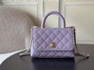 AS2215-1 シャネル バッグ コピー CHANEL トップハンドル ミニ フラップ バッグ グレインドカーフスキン レディース ショルダーバッグ