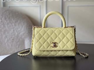 AS2215-3 シャネル バッグ コピー CHANEL トップハンドル ミニ フラップ バッグ グレインドカーフスキン レディース ショルダーバッグ