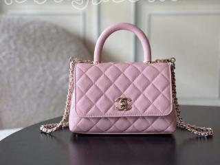 AS2215-5 シャネル バッグ コピー CHANEL トップハンドル ミニ フラップ バッグ グレインドカーフスキン レディース ショルダーバッグ