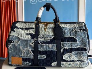 M26117 ルイヴィトン デニム･ボロ バッグ スーパーコピー ｢LOUIS VUITTON｣ 25新作 キーポル･バンドリエール 50 ボストンバッグ